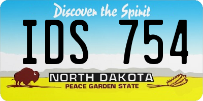 ND license plate IDS754