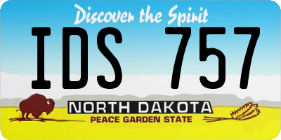 ND license plate IDS757