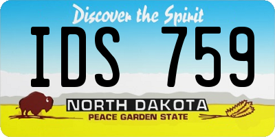 ND license plate IDS759