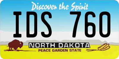 ND license plate IDS760