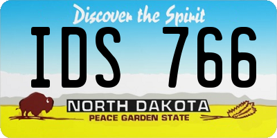 ND license plate IDS766