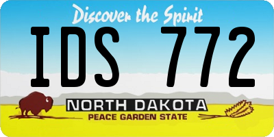 ND license plate IDS772