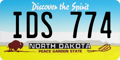 ND license plate IDS774