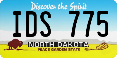 ND license plate IDS775