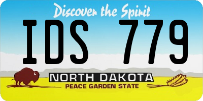 ND license plate IDS779