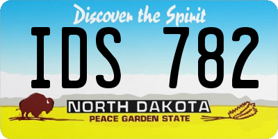 ND license plate IDS782