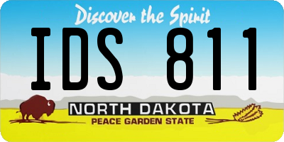 ND license plate IDS811