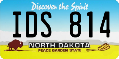 ND license plate IDS814
