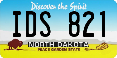 ND license plate IDS821