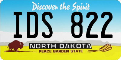 ND license plate IDS822