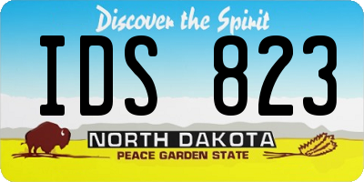 ND license plate IDS823