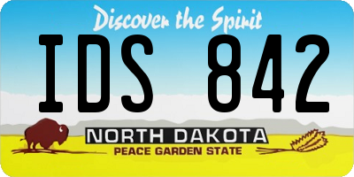ND license plate IDS842