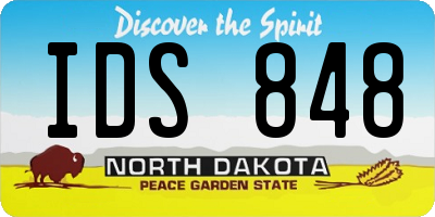 ND license plate IDS848
