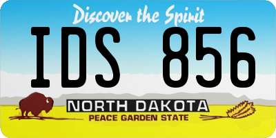 ND license plate IDS856