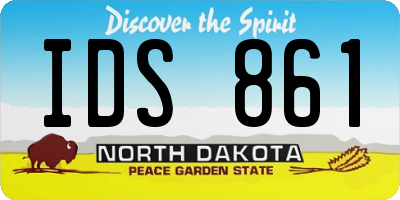 ND license plate IDS861