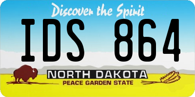 ND license plate IDS864