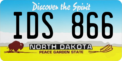 ND license plate IDS866