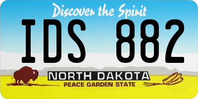 ND license plate IDS882