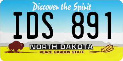 ND license plate IDS891