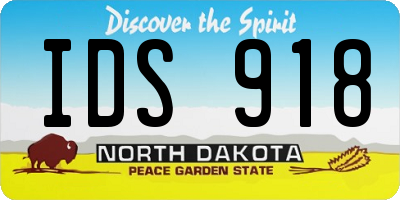 ND license plate IDS918