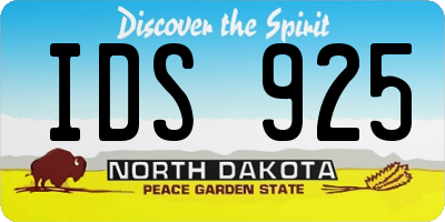 ND license plate IDS925