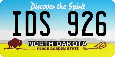 ND license plate IDS926
