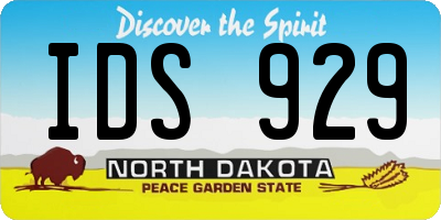 ND license plate IDS929
