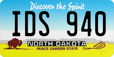 ND license plate IDS940