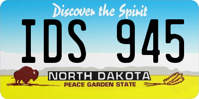 ND license plate IDS945