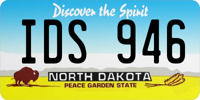ND license plate IDS946