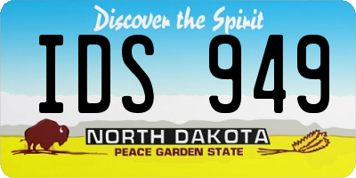 ND license plate IDS949