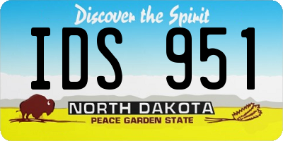 ND license plate IDS951