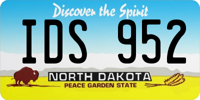 ND license plate IDS952
