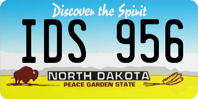 ND license plate IDS956