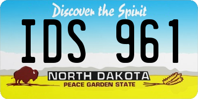 ND license plate IDS961
