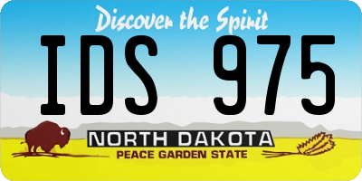ND license plate IDS975