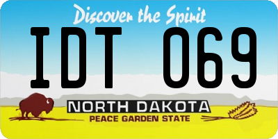 ND license plate IDT069