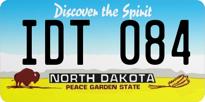 ND license plate IDT084