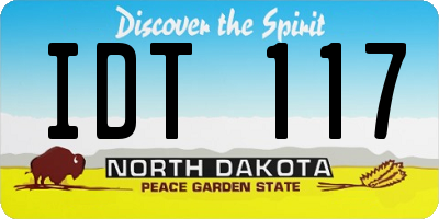ND license plate IDT117
