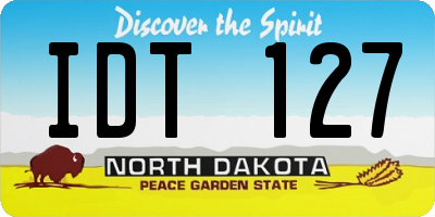 ND license plate IDT127
