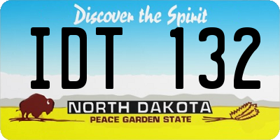 ND license plate IDT132