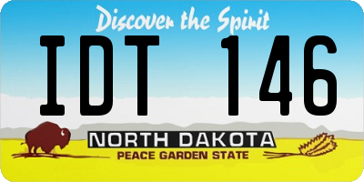 ND license plate IDT146