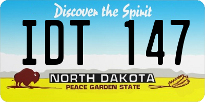 ND license plate IDT147