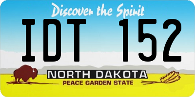 ND license plate IDT152
