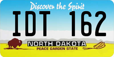 ND license plate IDT162