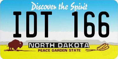 ND license plate IDT166