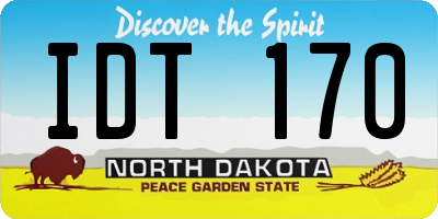 ND license plate IDT170