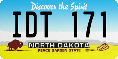 ND license plate IDT171