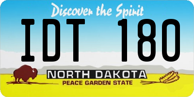 ND license plate IDT180