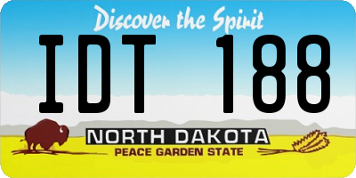 ND license plate IDT188